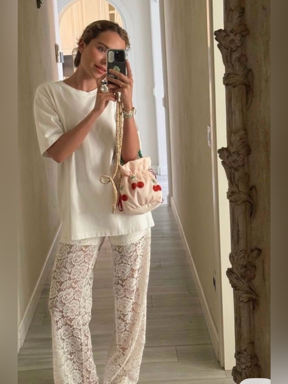 Boundaries see thru light blue loose fit summer pant
